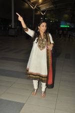 Vidya Balan snapped at airport as she returns from Hyderabad on 20th June 2014